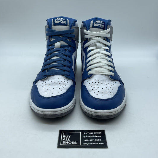 Size 12 - Jordan 1 Retro OG High True Blue Grey Suede Leather (DZ5485-410)