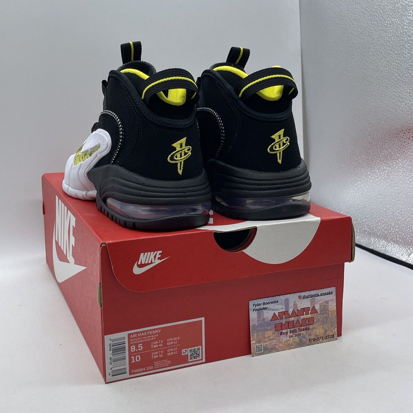 Size 8.5 - Nike Air Max Penny 1 Lester Middle School Black Suede (FN6884-100)