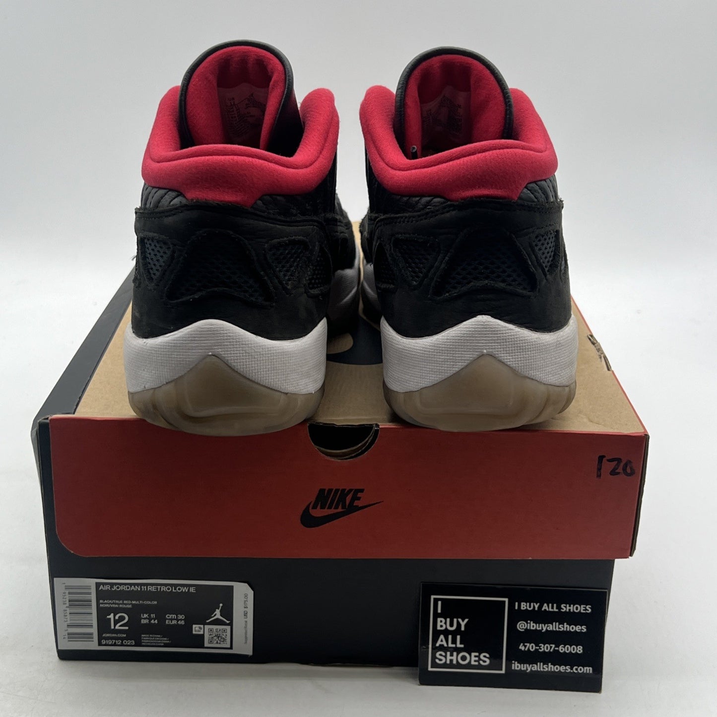 Size 12 - Air Jordan 11 Retro IE 2021 Low Bred (919712-023)
