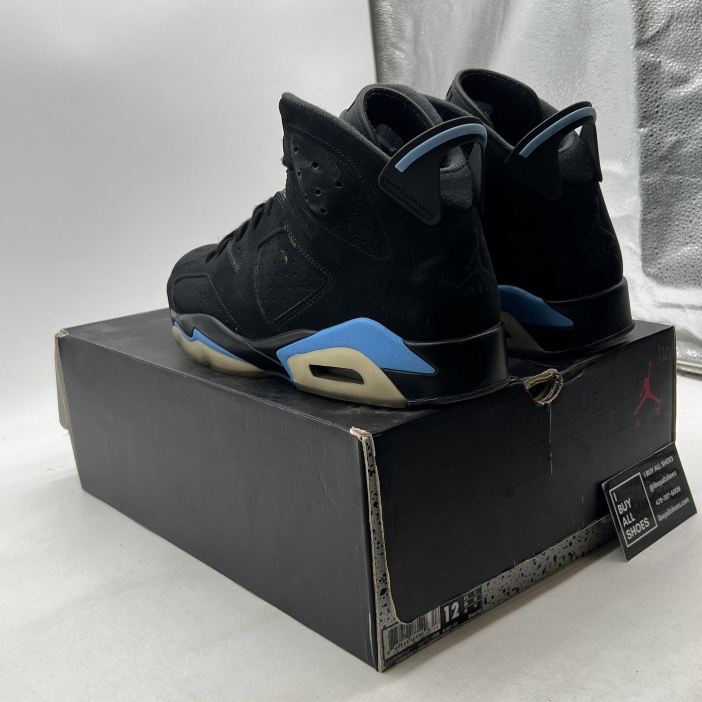 Size 12 - Air Jordan 6 Retro UNC (384664-006)