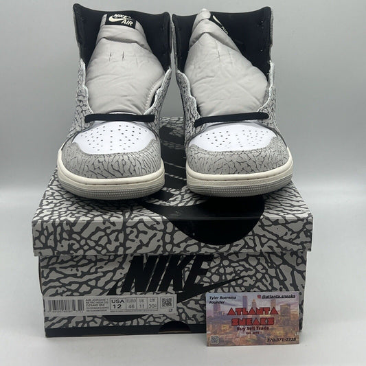 Size 12 - Air Jordan 1 Retro OG White Cement Brand New Og All