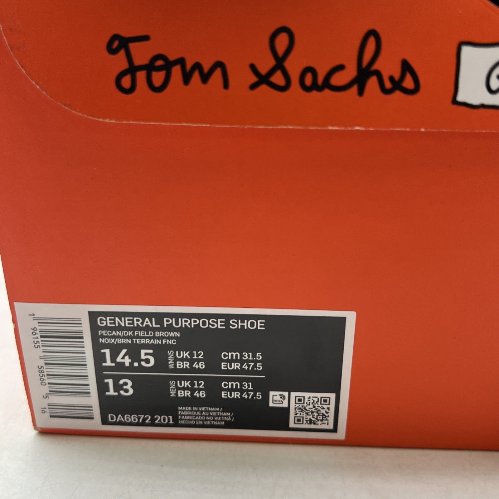 Size 14.5 - Tom Sachs NikeCraft General Purpose Shoes (DA6672-200)