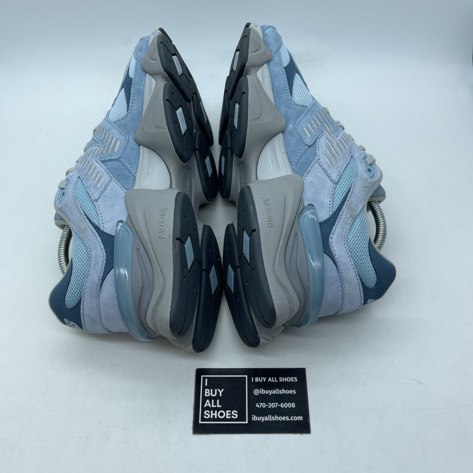 Size 10 - New Balance 9060 Chrome Blue White Suede (U9060EED)