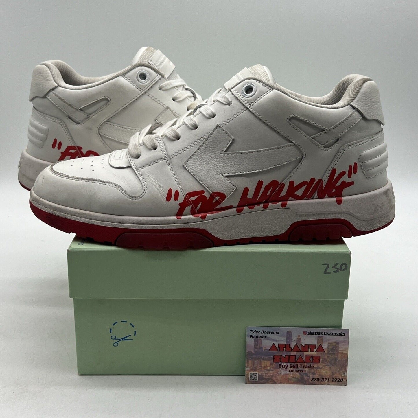 Size 13 - Off-White Out of Office 2023 Low For Walking - White Red