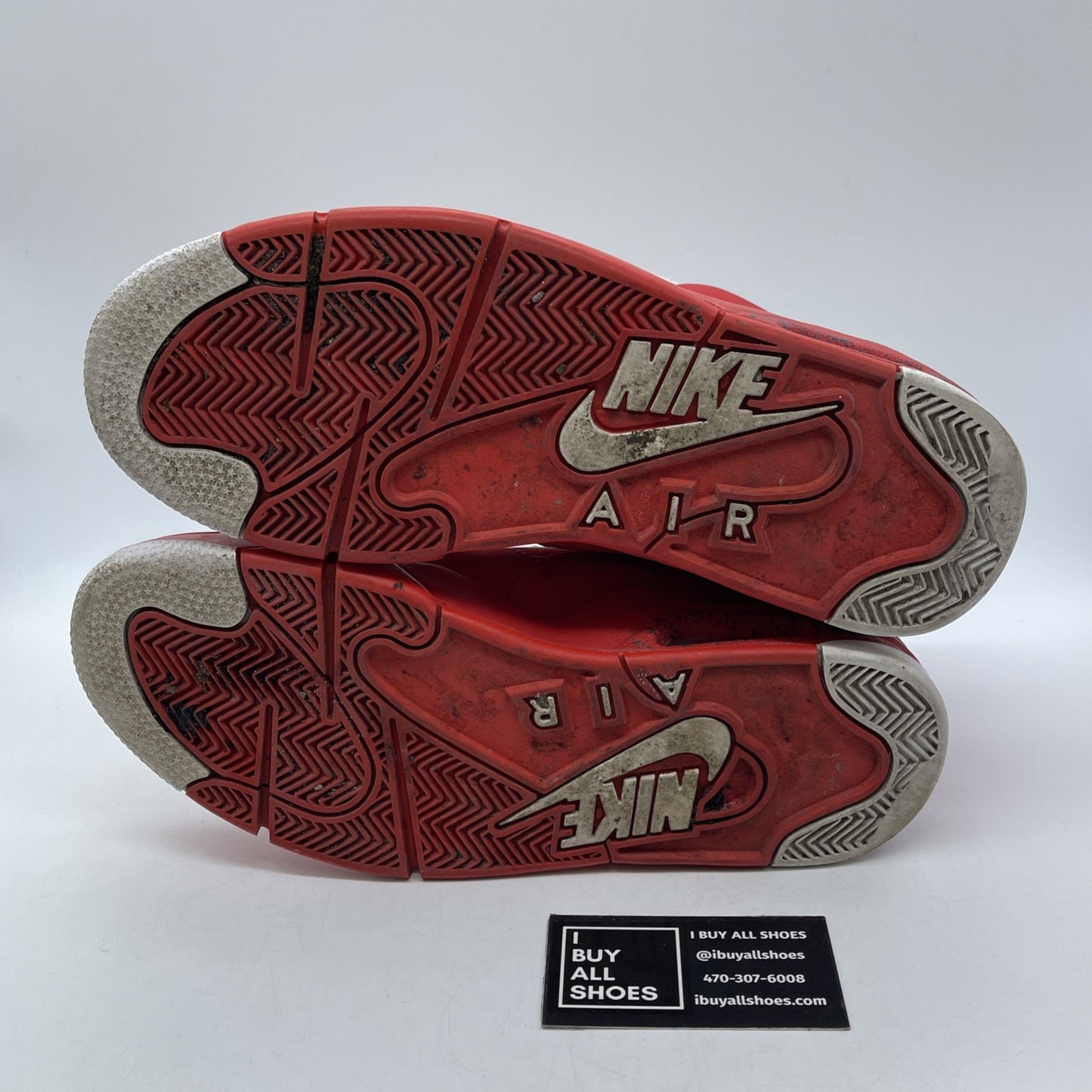 Size 9.5 - Nike Air Command Force University Red White Suede (684715-600)