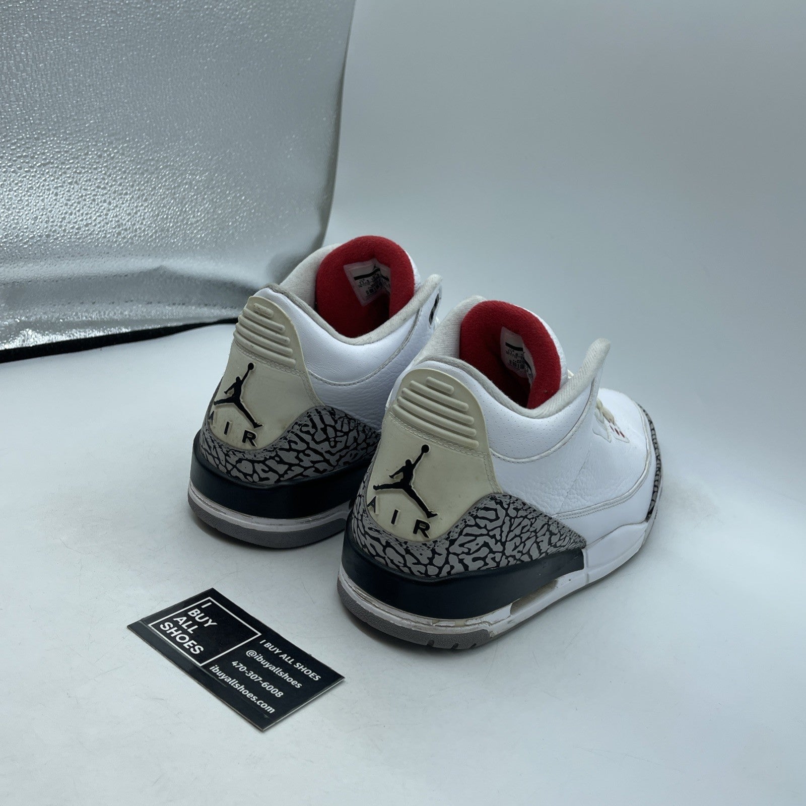 Size 11.5 - Air Jordan 3 Retro White Cement 2011 (136064-105)