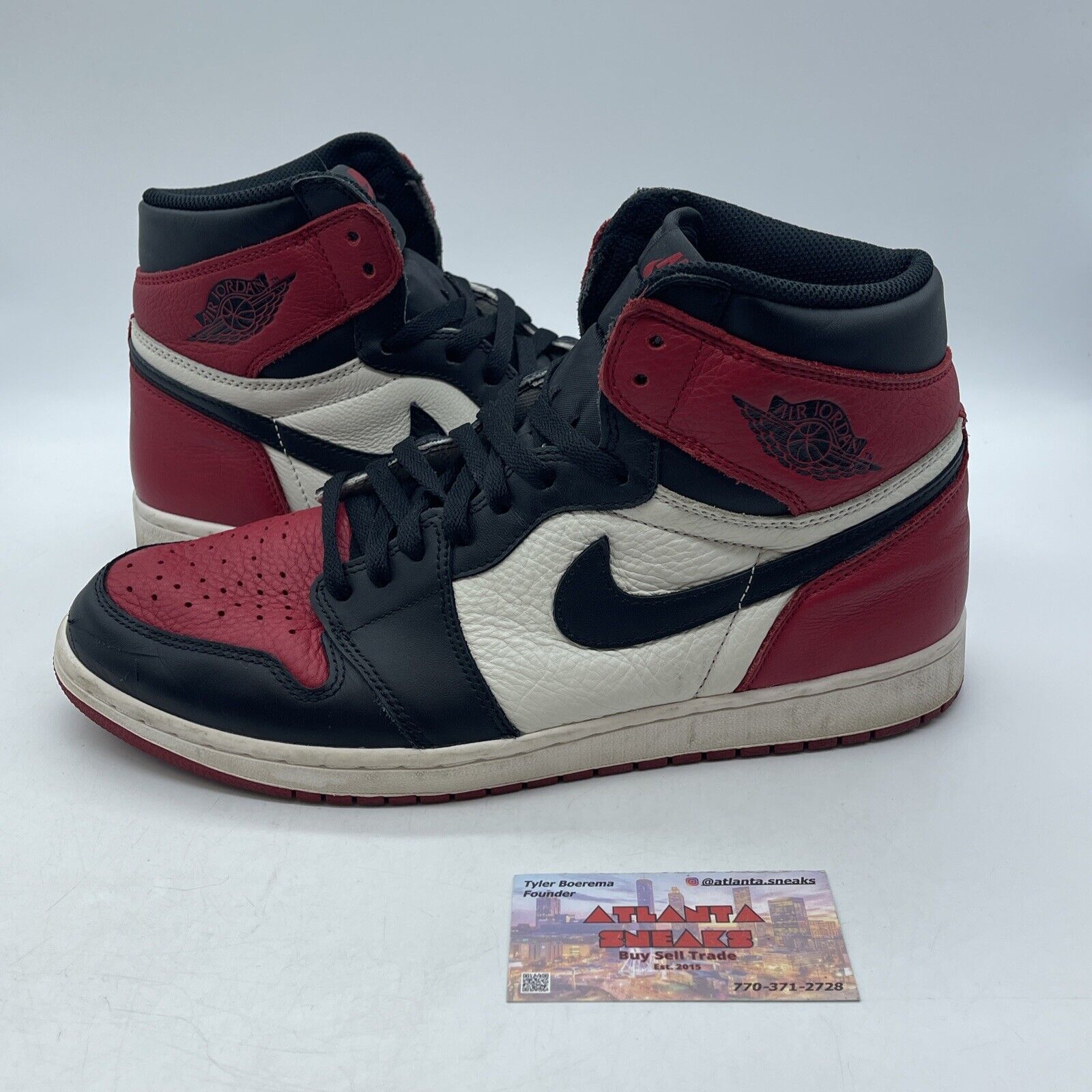 Size 11.5 - Jordan 1 Retro OG High Bred Toe Red White Black (555088-610)