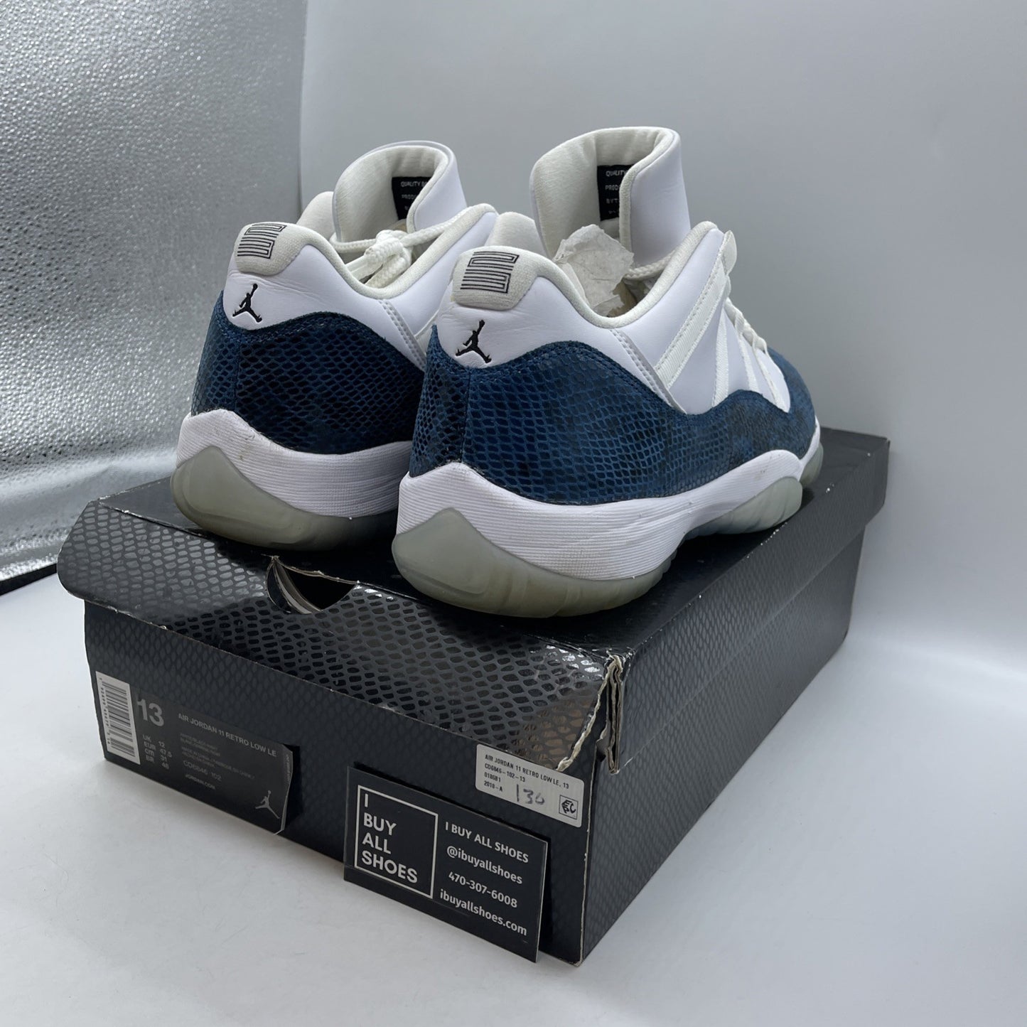 Size 13 - Air Jordan 11 Retro Low Snakeskin 2019 (CD6846-102)