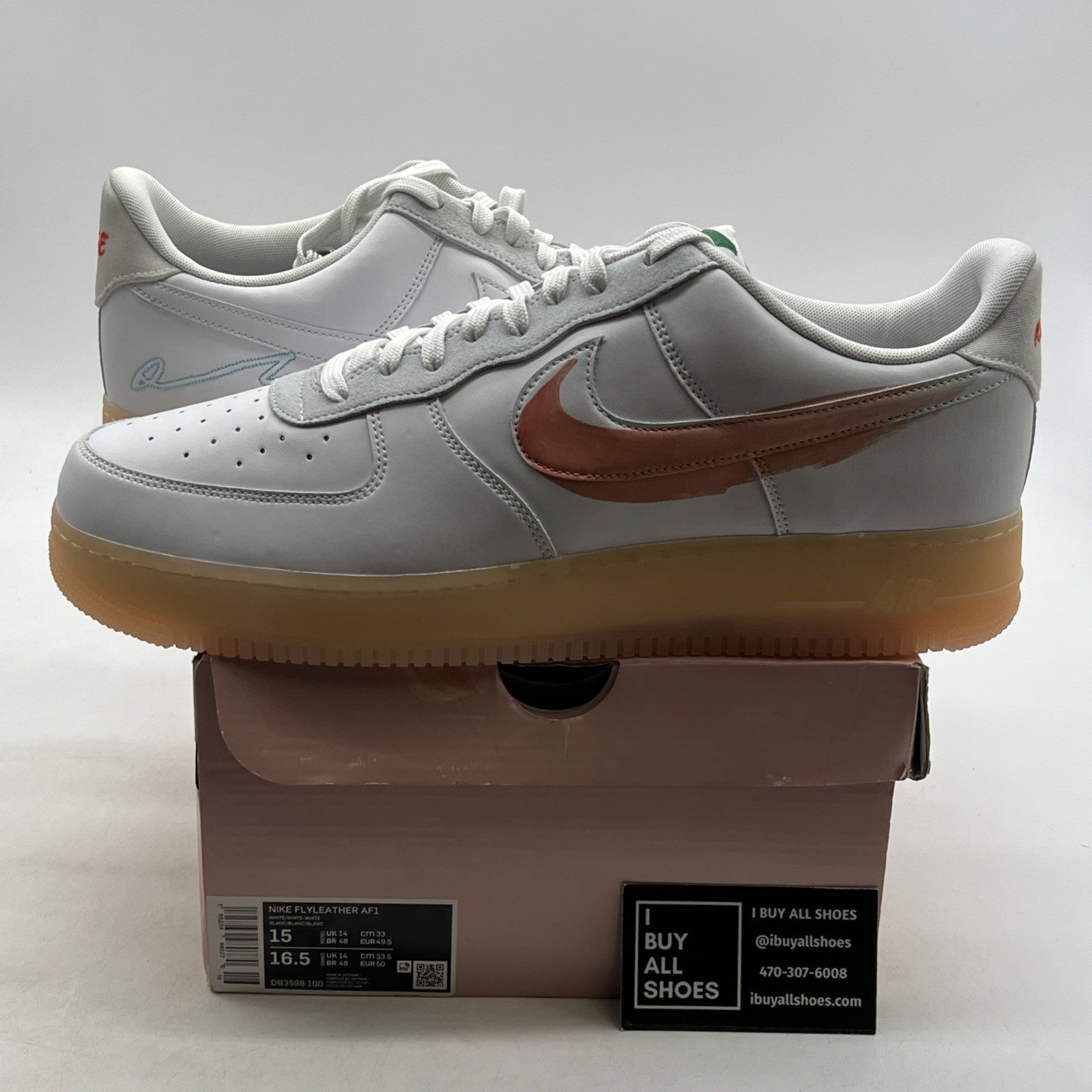 Size 15 - Nike Mayumi Yamase x Air Force 1 Flyleather Earth Day (DB3598-100)