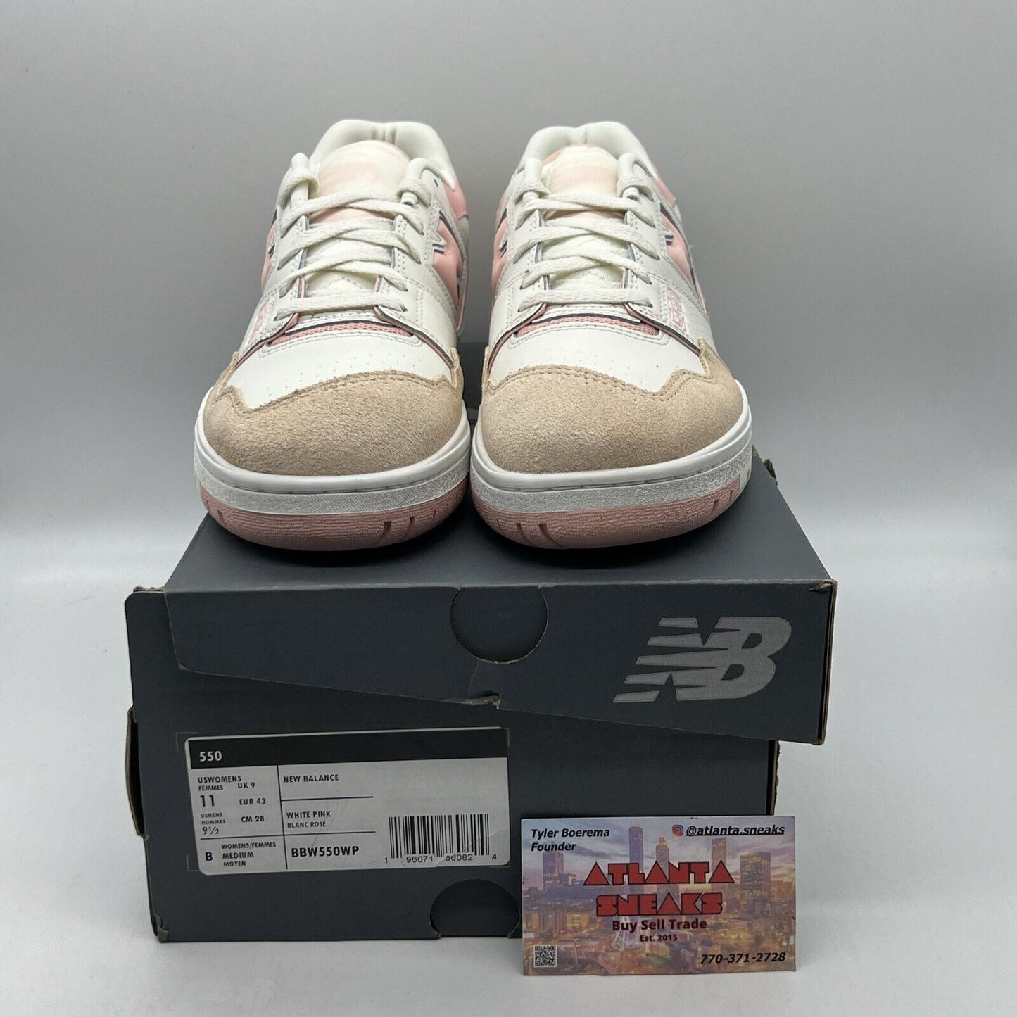 Size 11 - New Balance 550 White Brand New Og All