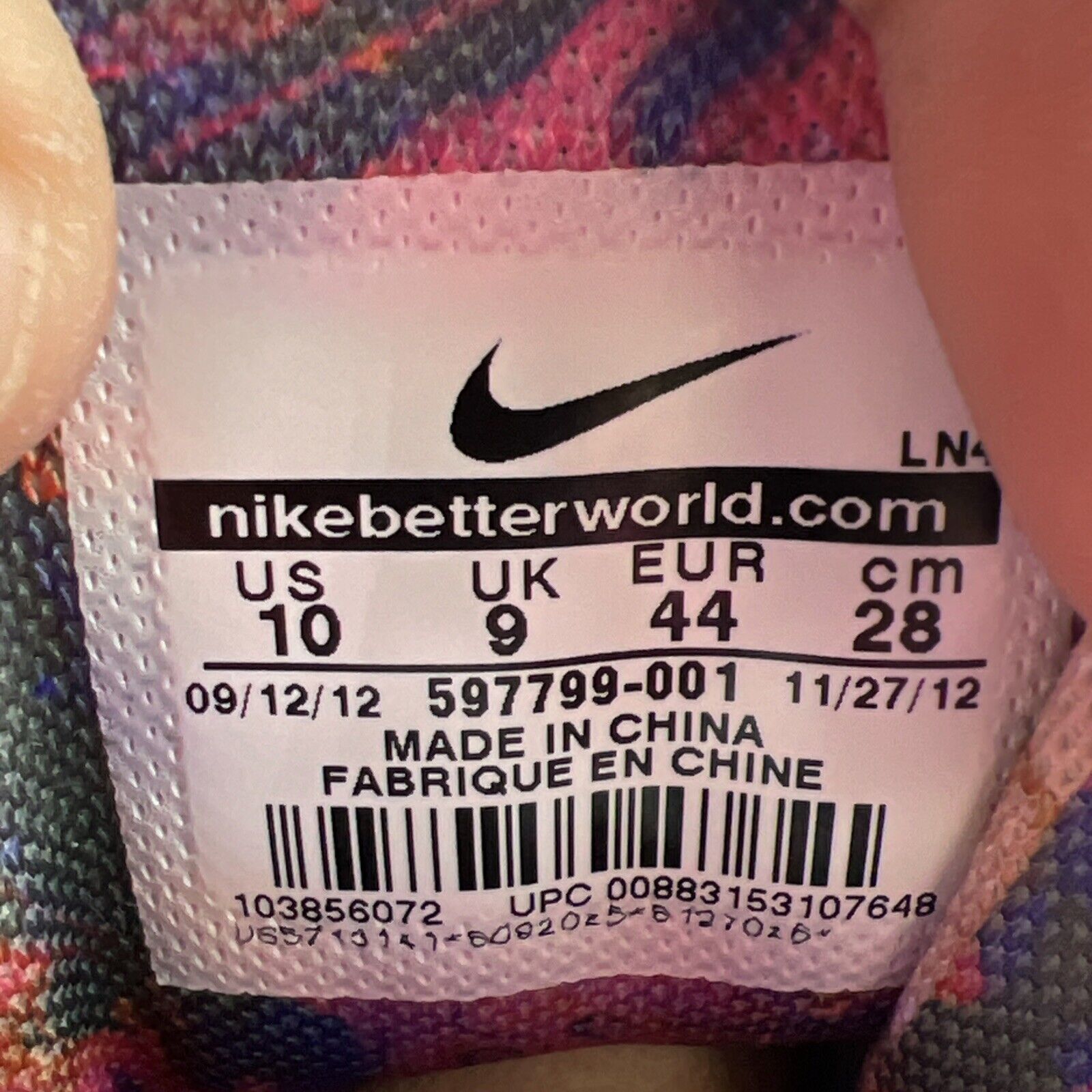 Size 10 - Nike Air Force Max 2013 PRM QS Area 72 (597799-001)