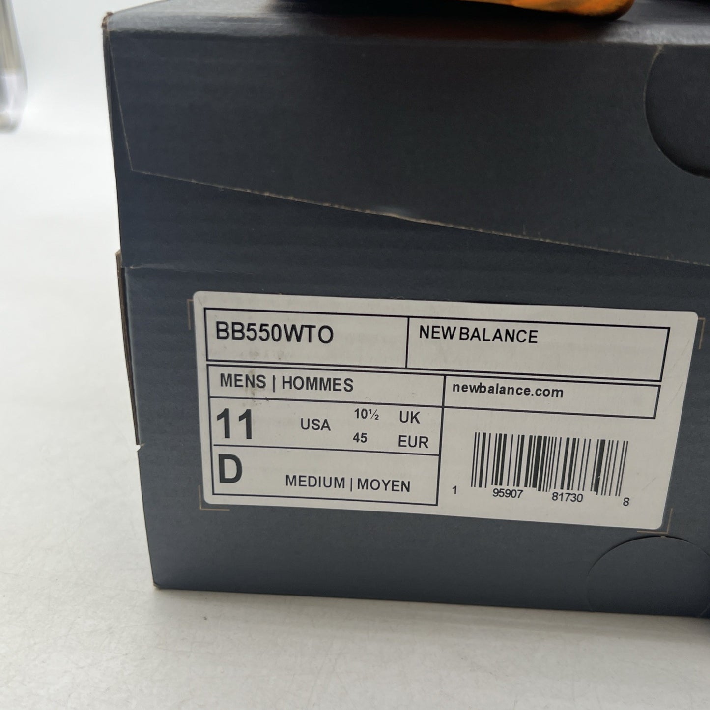 Size 11 - New Balance 550 Lakers Pack - Vibrant Orange (BB550WTO)