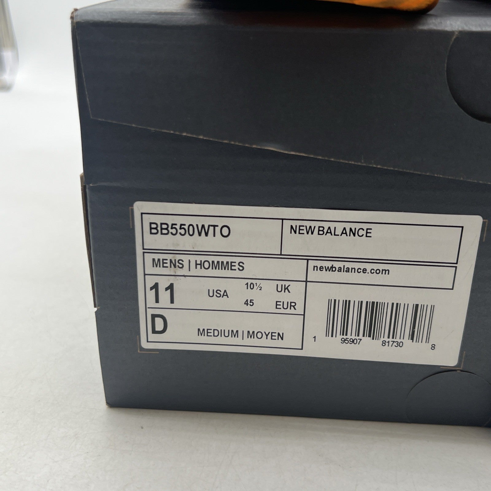 Size 11 - New Balance 550 Lakers Pack - Vibrant Orange (BB550WTO)