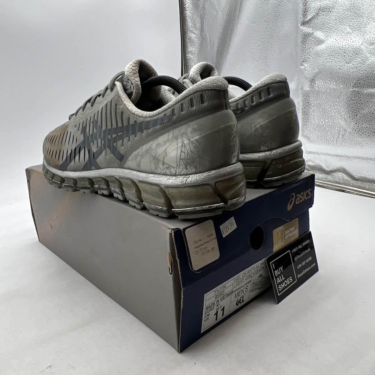 Size 11 - ASICS GEL-Quantum 360 Low Gray (T5J1N-9595)