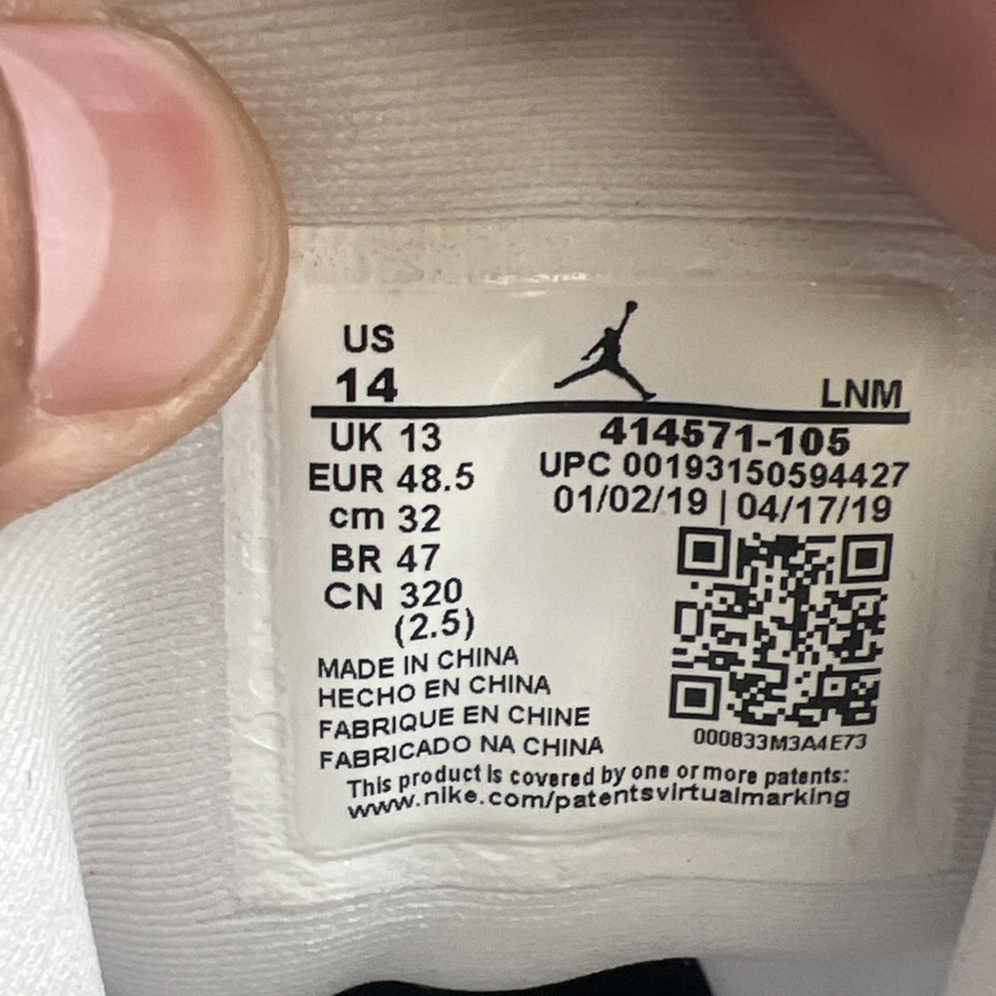 Size 14 - Air Jordan 13 Retro Lakers (414571-105)