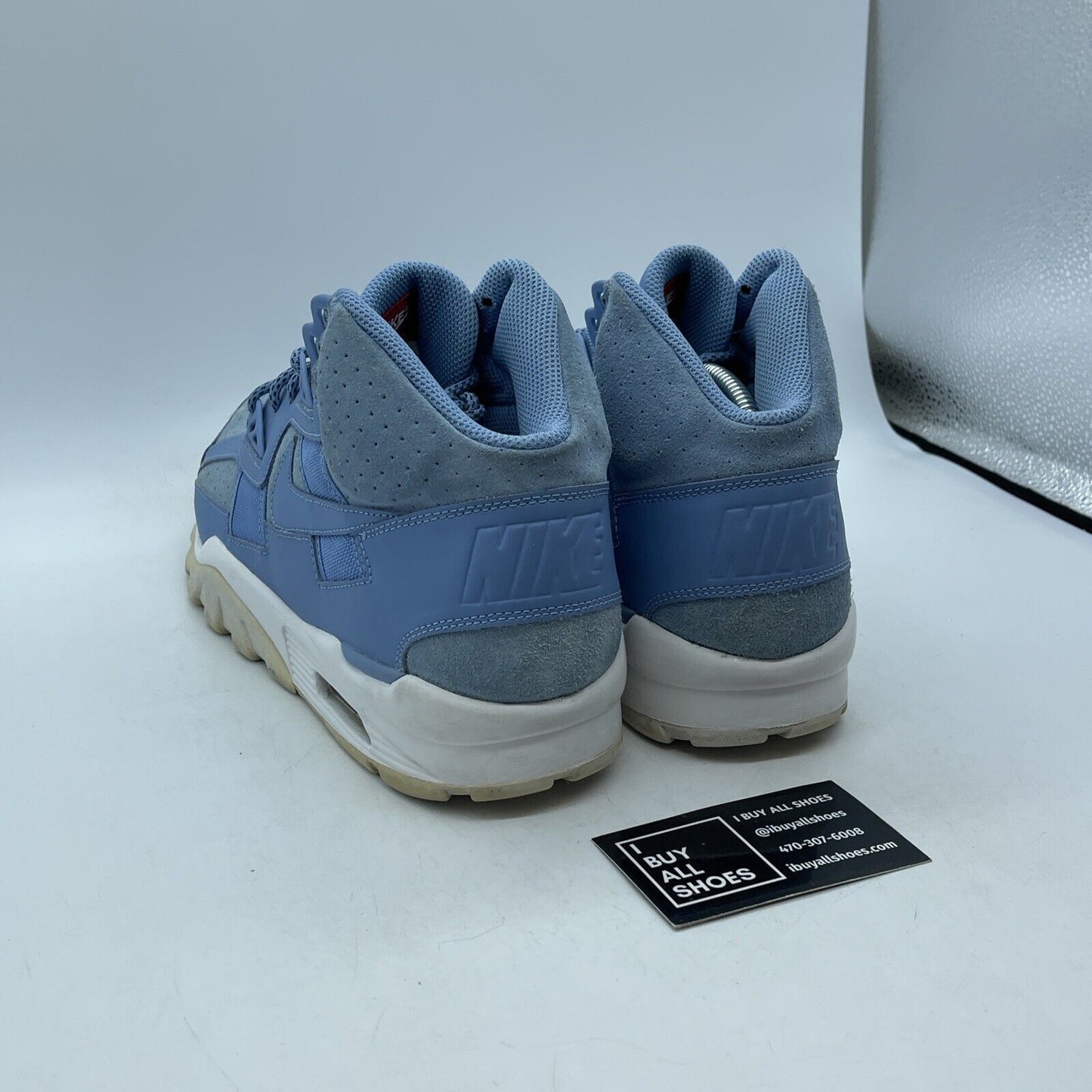 Size 11 - Nike Air Trainer SC High Unviersity Blue White Suede (302346-401)