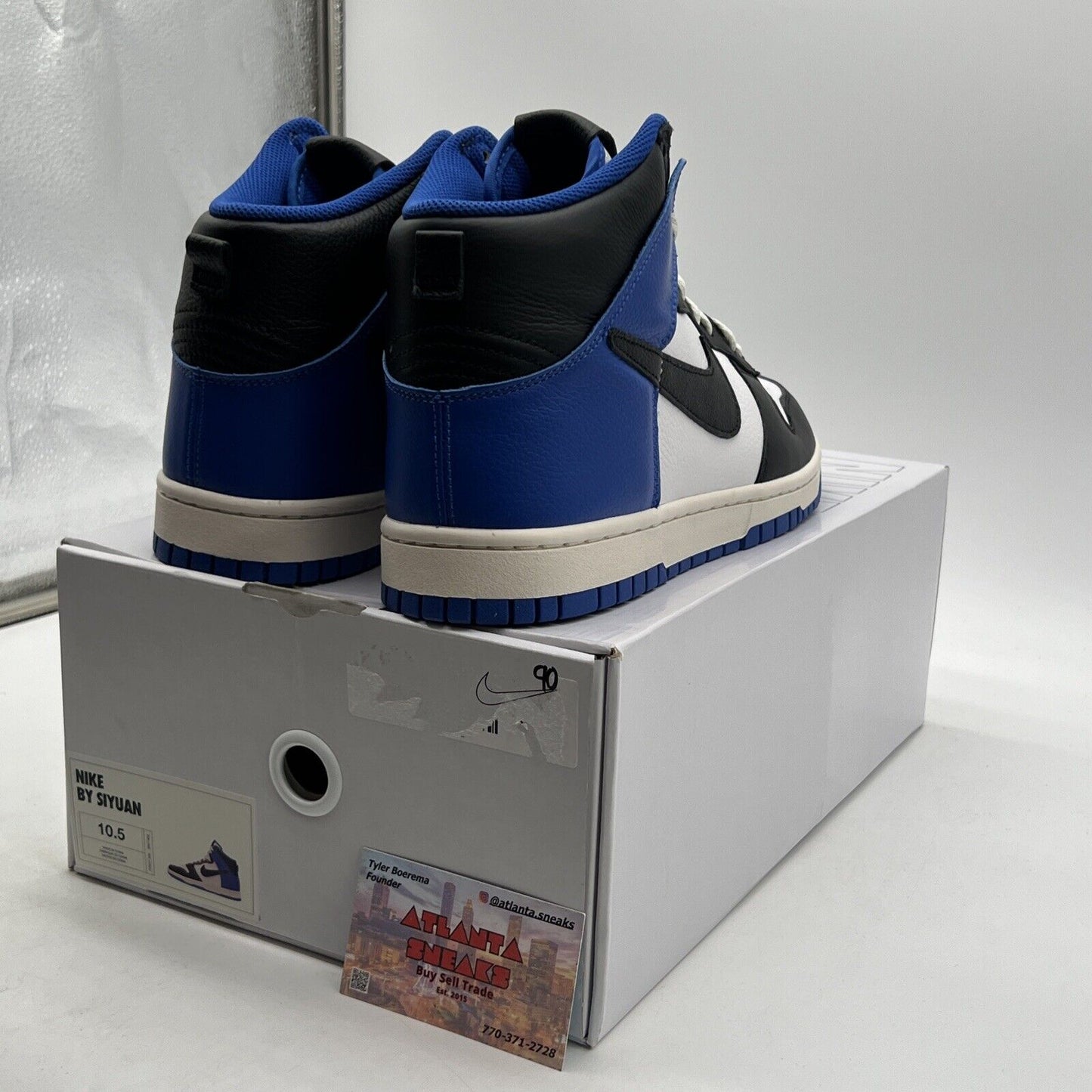 Size 10.5 - Nike Dunk High 'Travis Blue Black' Sneakers (FV5511-900)