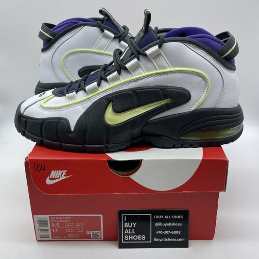 Size 9.5 - Nike Air Max Penny 1 Penny Story White Purple Leather (FZ4043-100)