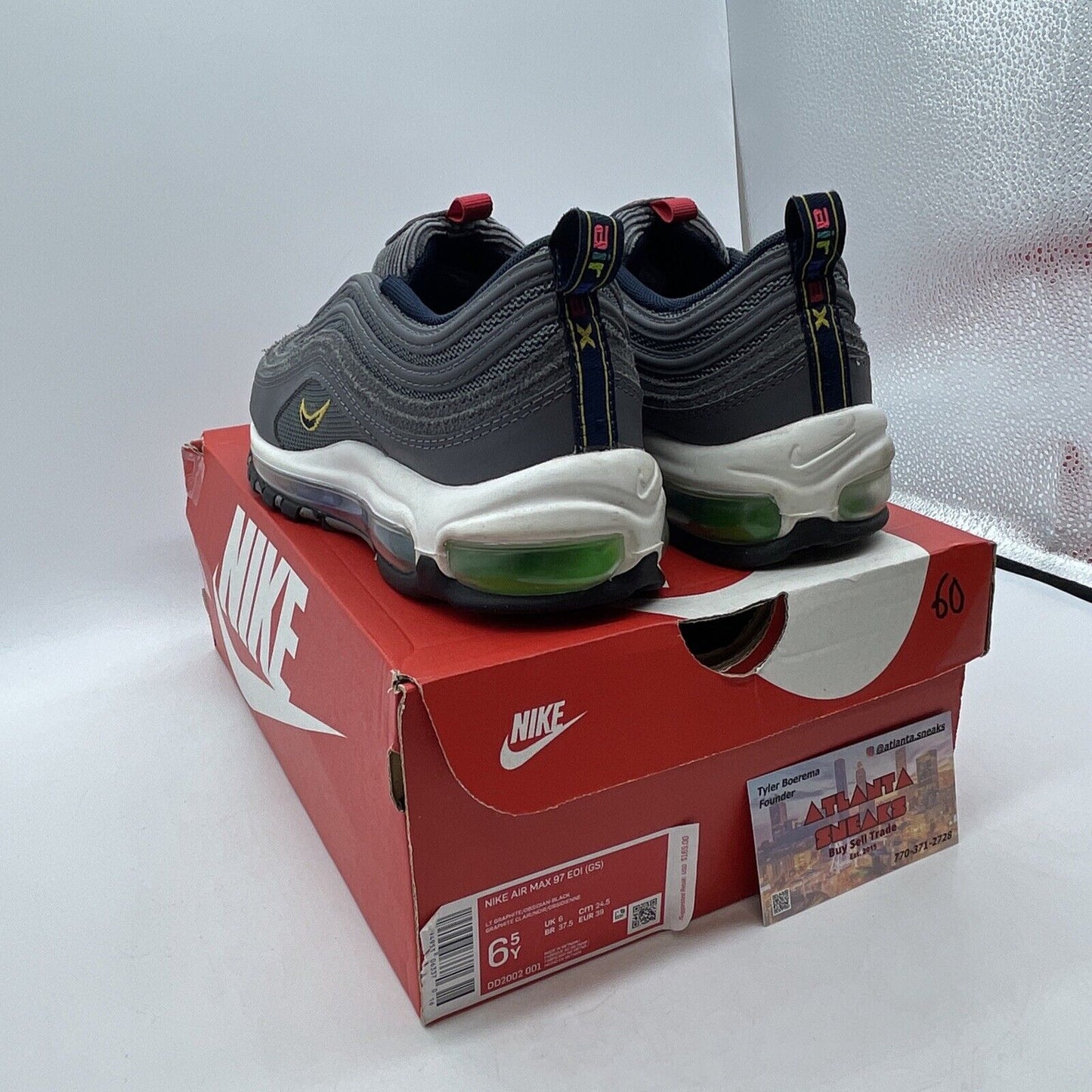 Size 6.5Y - Nike Air Max 97 GS 'Evolution of Icons' Grey White (DD2002-001)