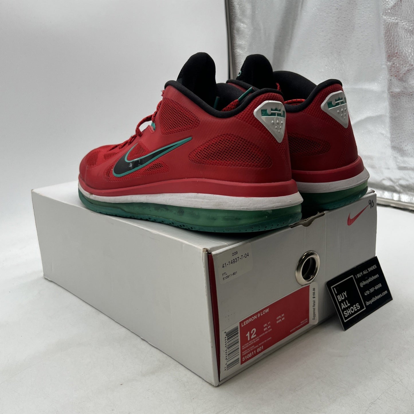 Size 12 - Nike LeBron 9 Low Liverpool (510811-601)