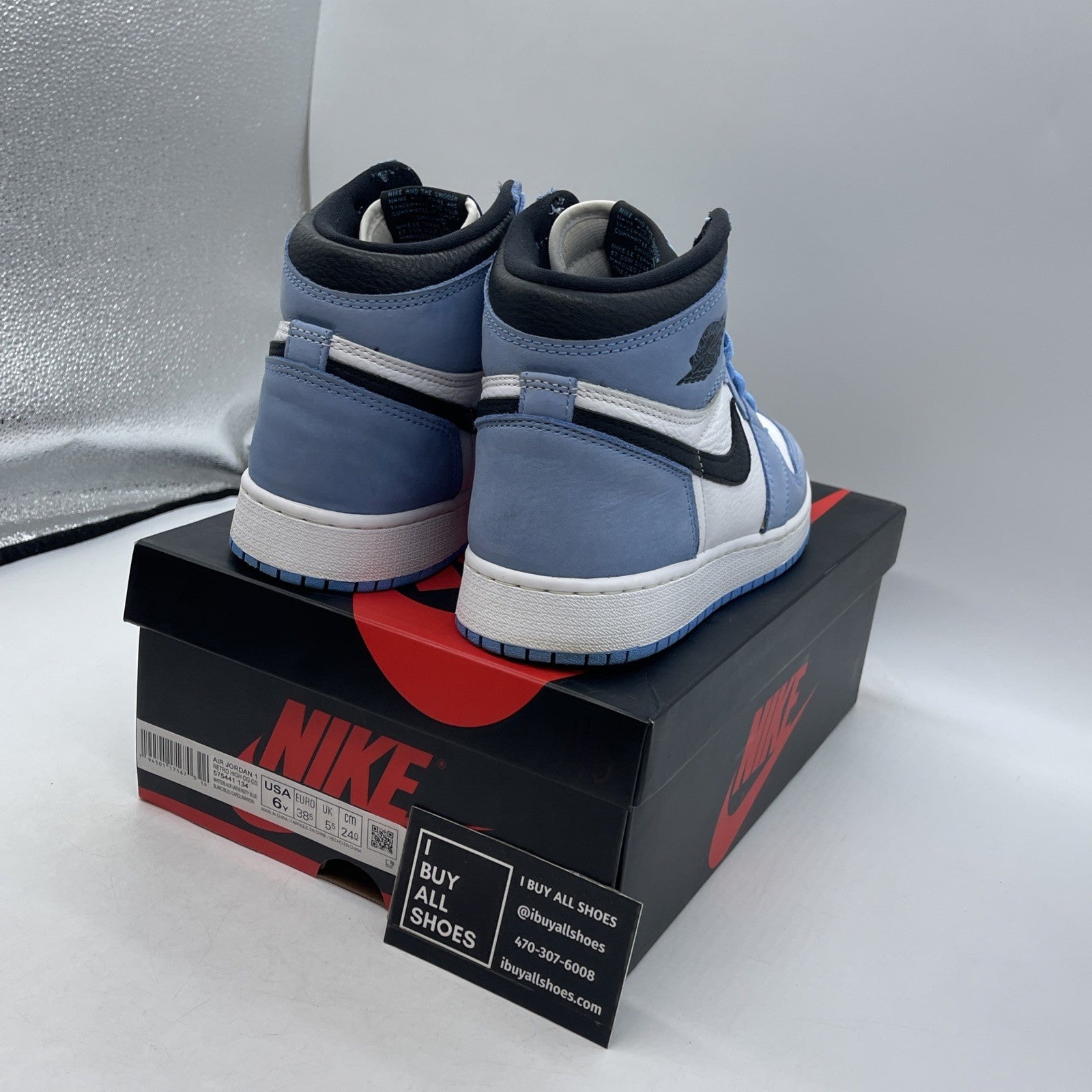 Size 6 - Air Jordan 1 Retro OG High University Blue (575441-134)