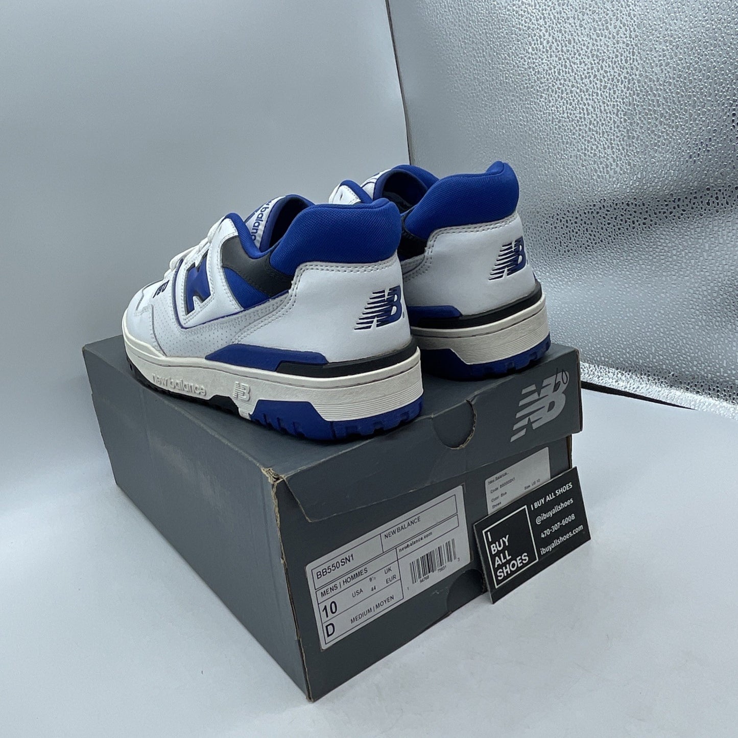 Size 10 - New Balance 550 White Team Royal (BB550SN1)