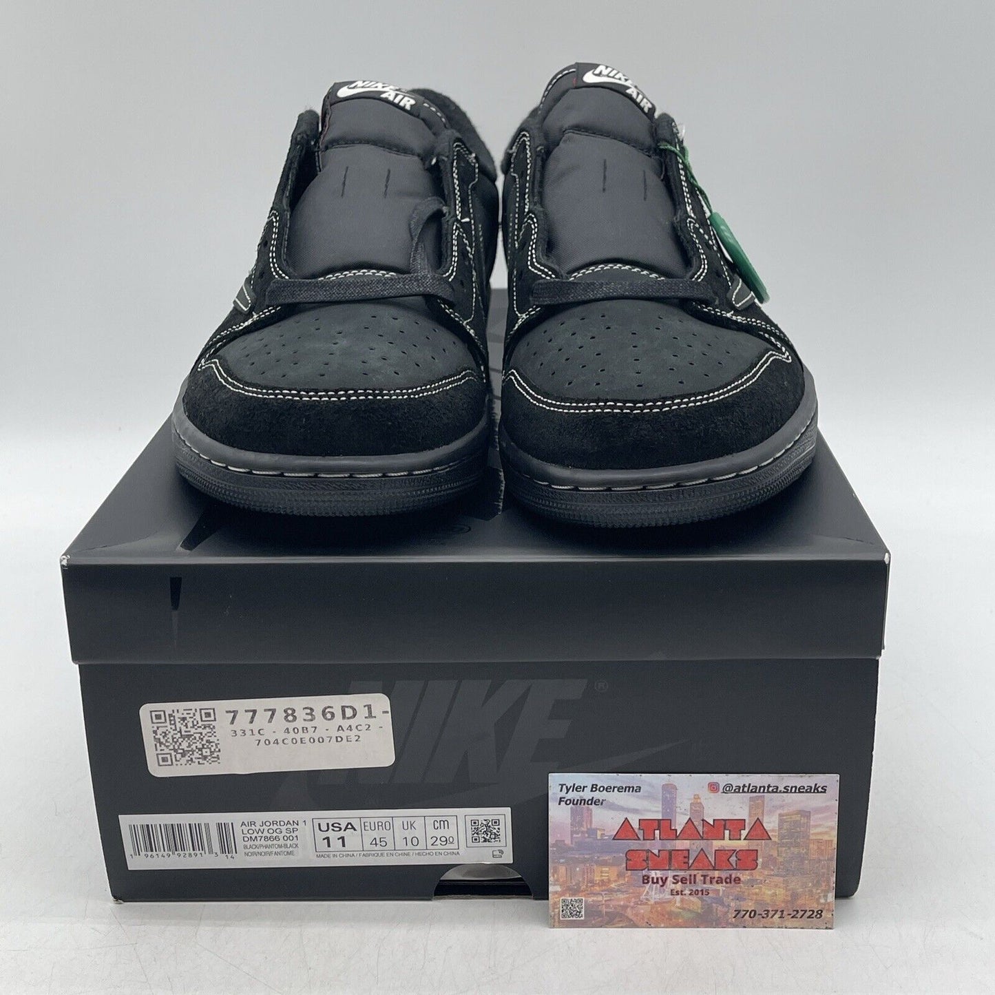 Size 11 - Jordan 1 Retro Low OG SP x Travis Scott Black Phantom (DM7866-001)