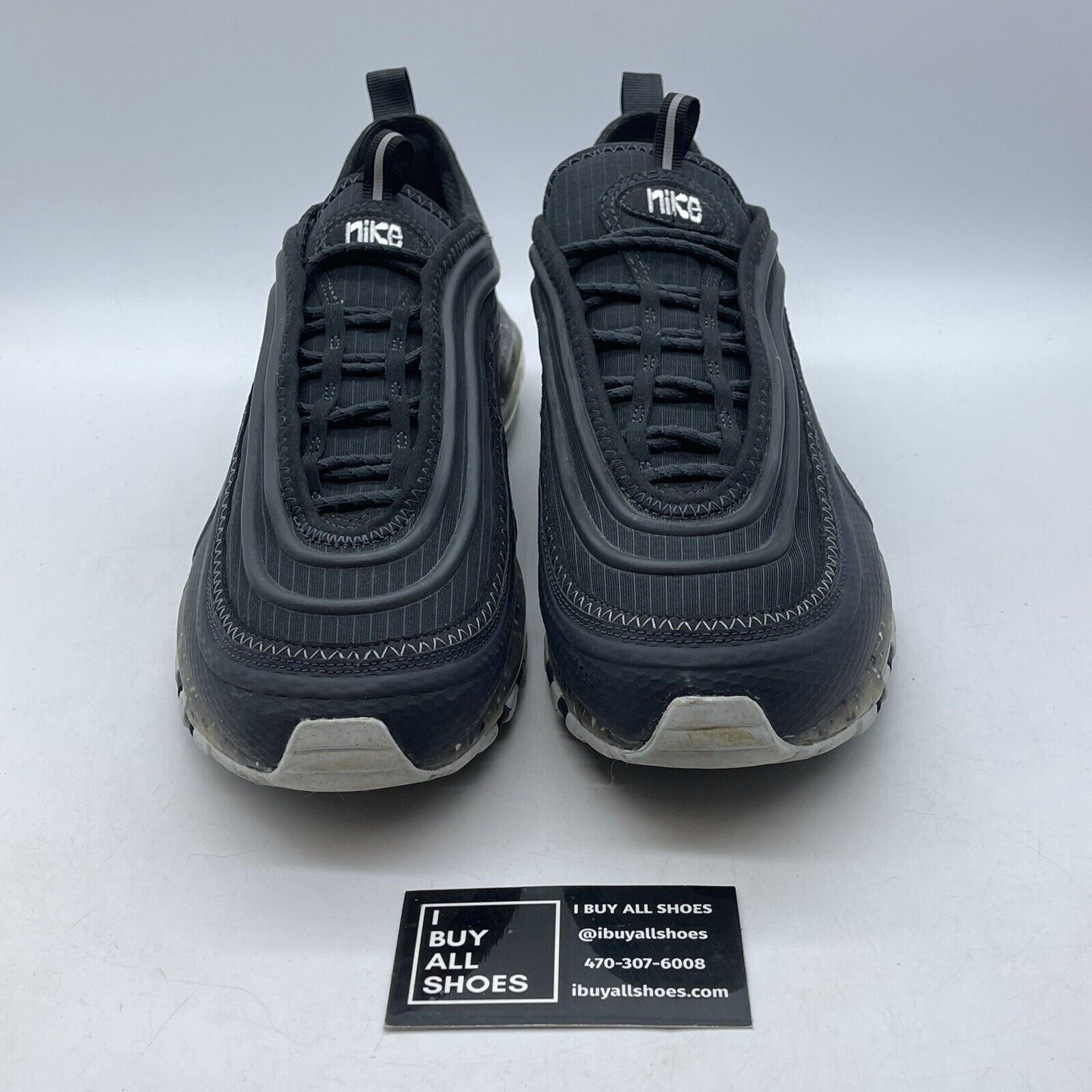 Size 12 - Nike Air Max Terrascape 97 Off Noir Black Suede Leather (DJ5019-001)