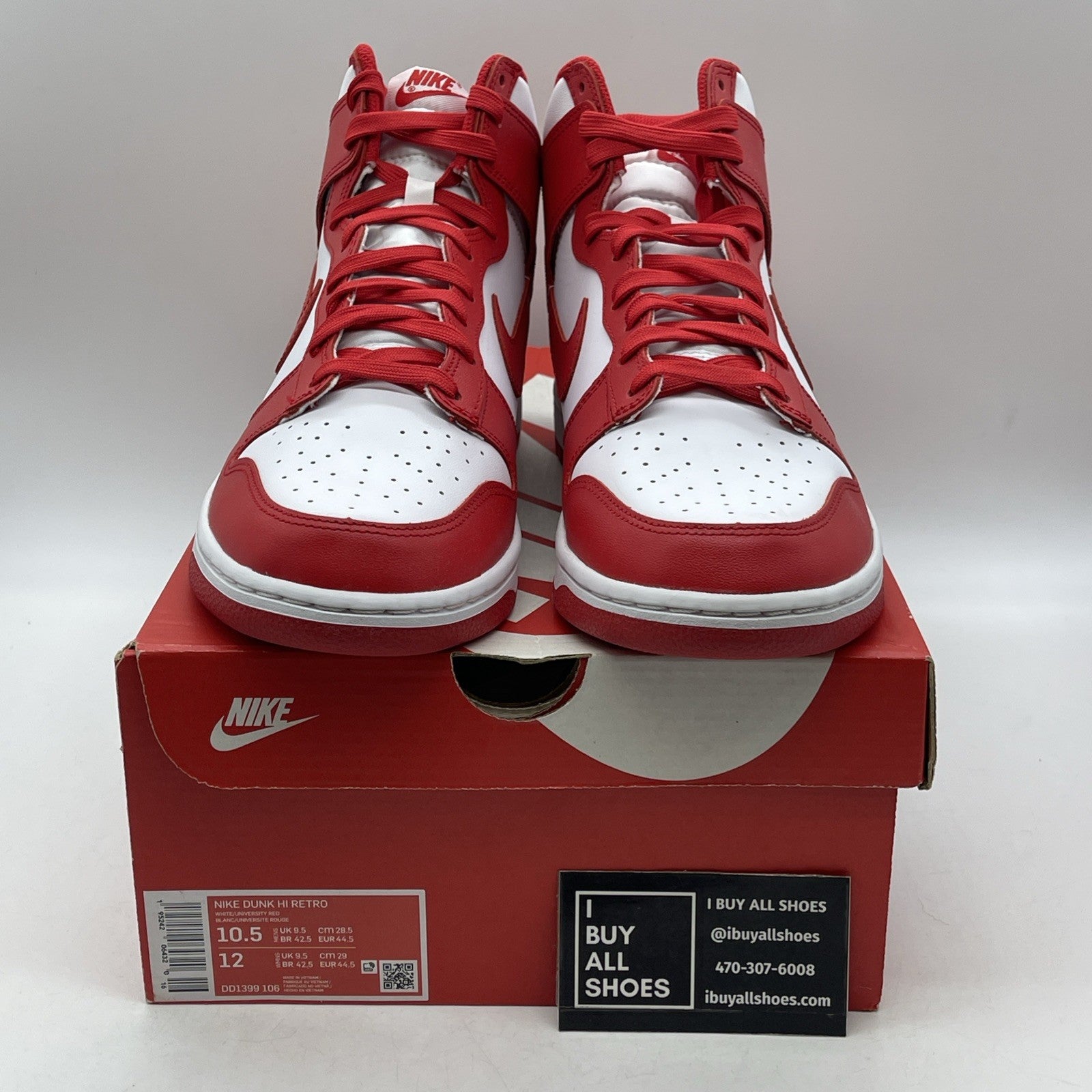 Size 10.5 - Nike Dunk High Championship Red (DD1399-106)