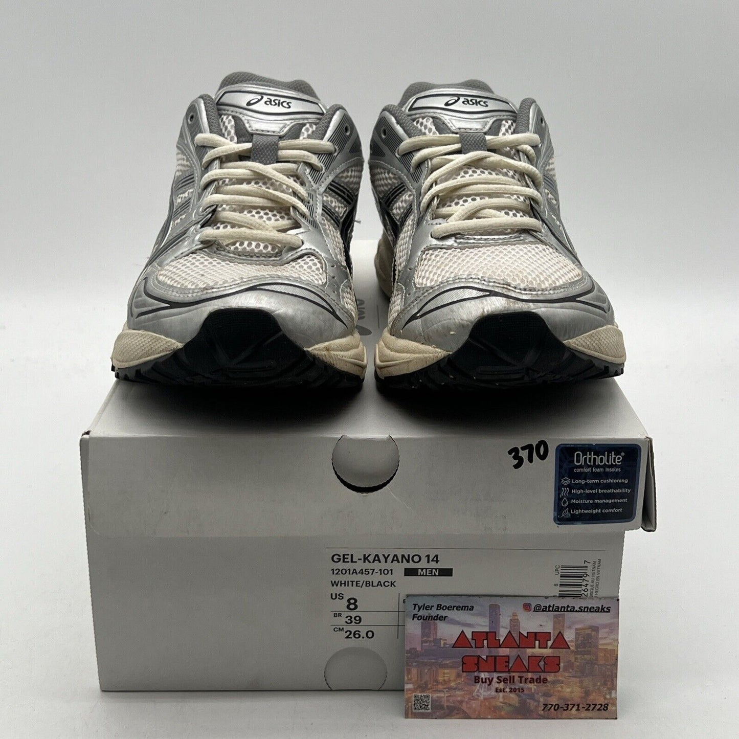 Size 8 - ASICS JJJJound x Gel Kayano 14 Silver Black (1201A457-101)