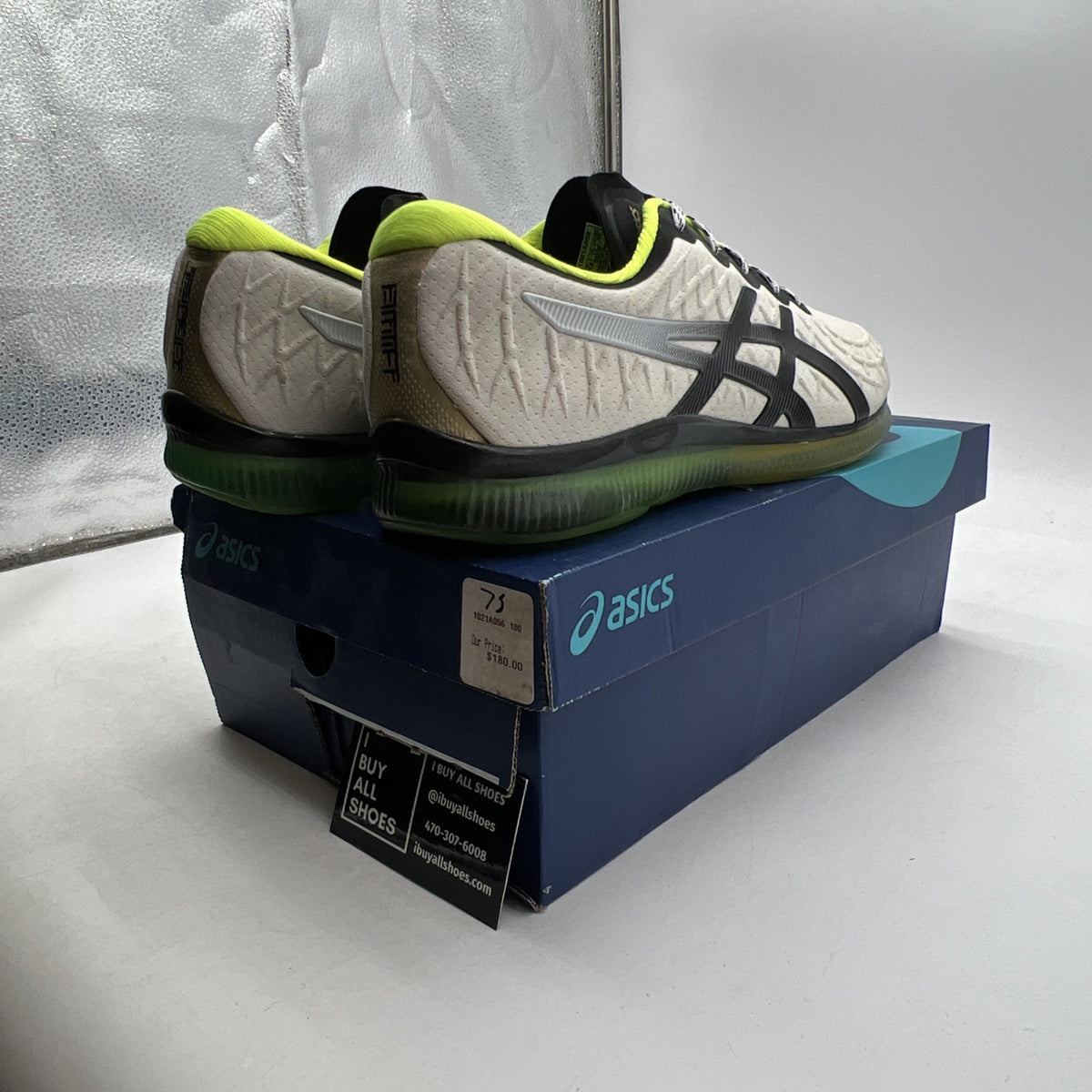 Size 11 - Asics Gel Quantum Infinity White Black Running Sneakers (1021A056-100)