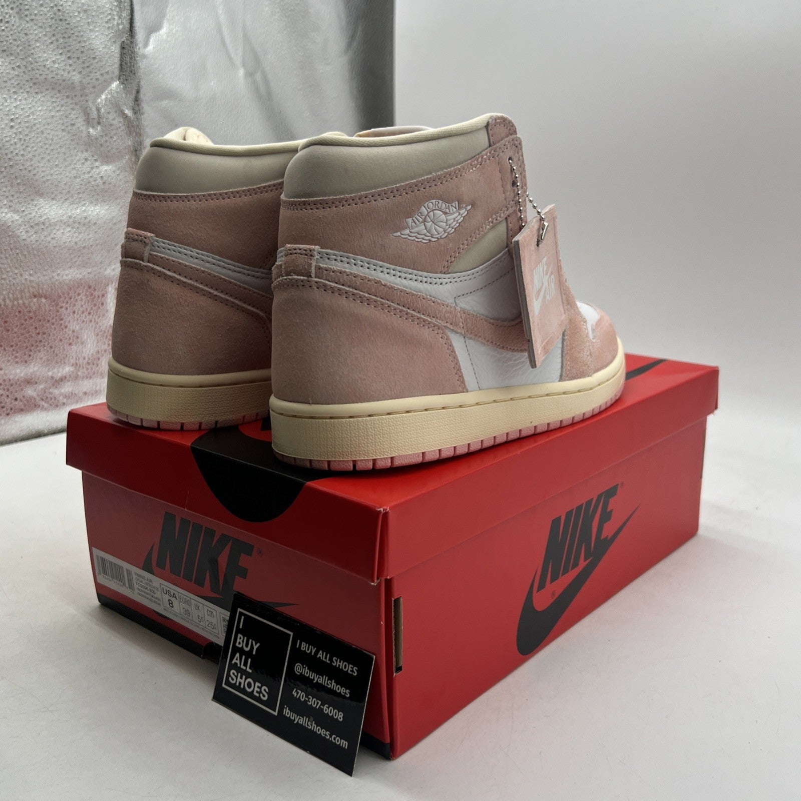 Size 8 - Air Jordan 1 Retro OG High Washed Pink W (FD2596-600)