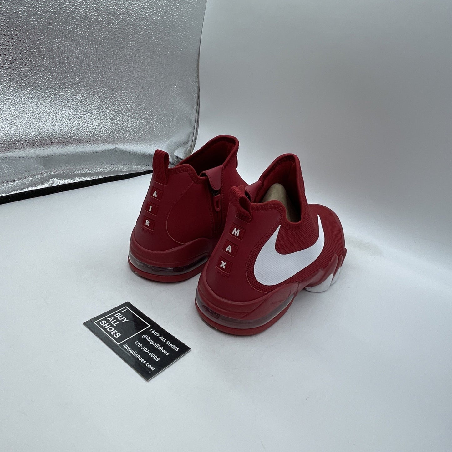 Size 9.5 - Nike Big Swoosh Gym Red White Suede Leather (832759-600)