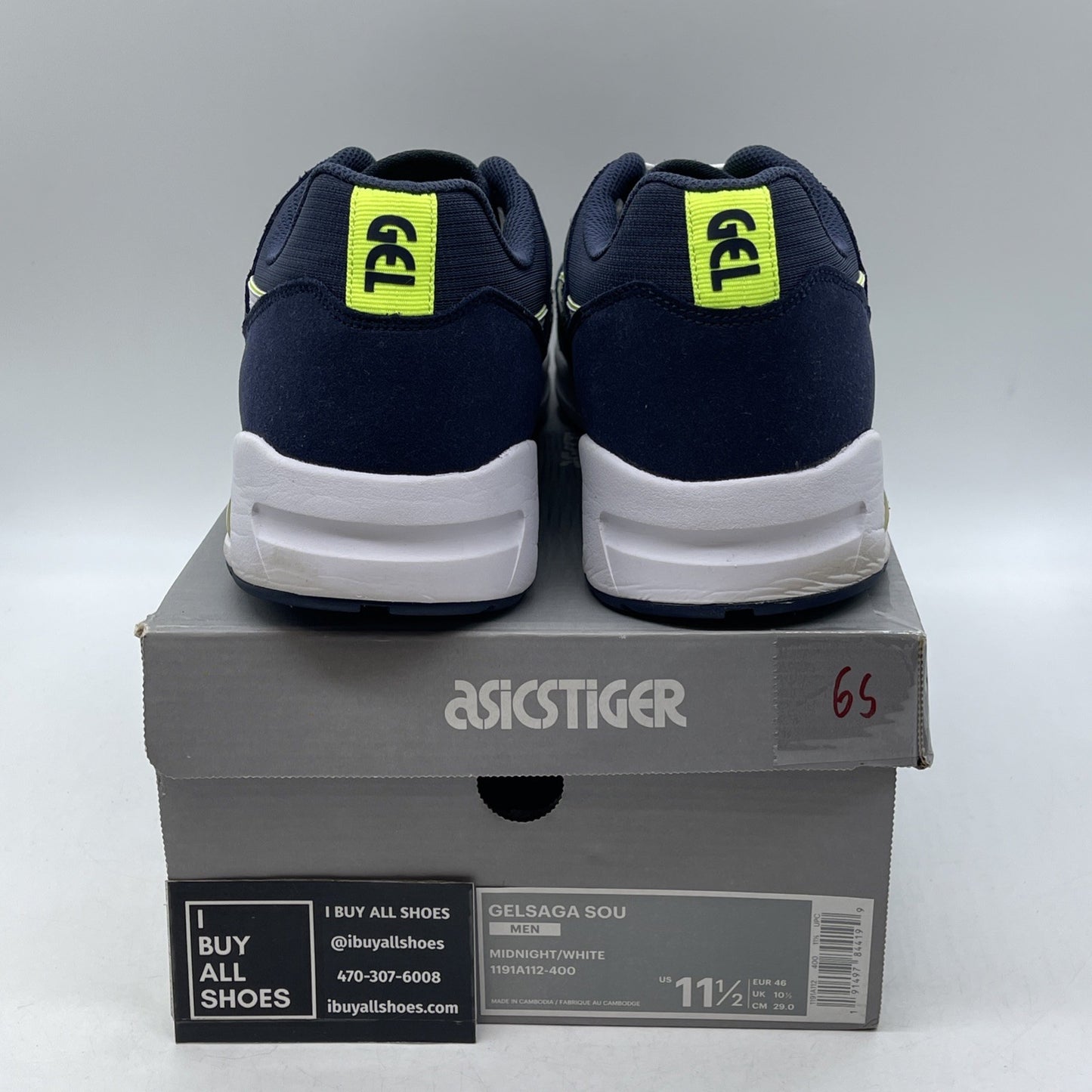 Size 11.5 - Asics Gel Saga Sou Midnight Blue White (1191A112)