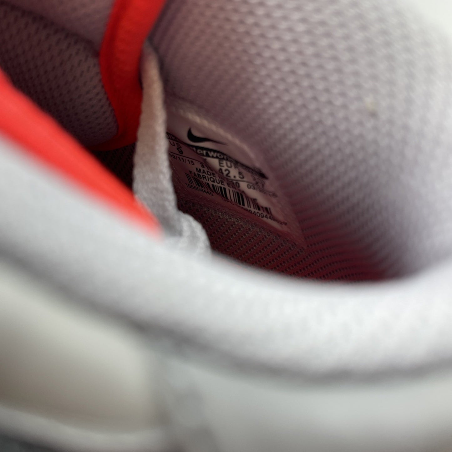 Size 9 - Nike Air Force 1 '07 Mid Pure Platinum Crimson (315123-030)
