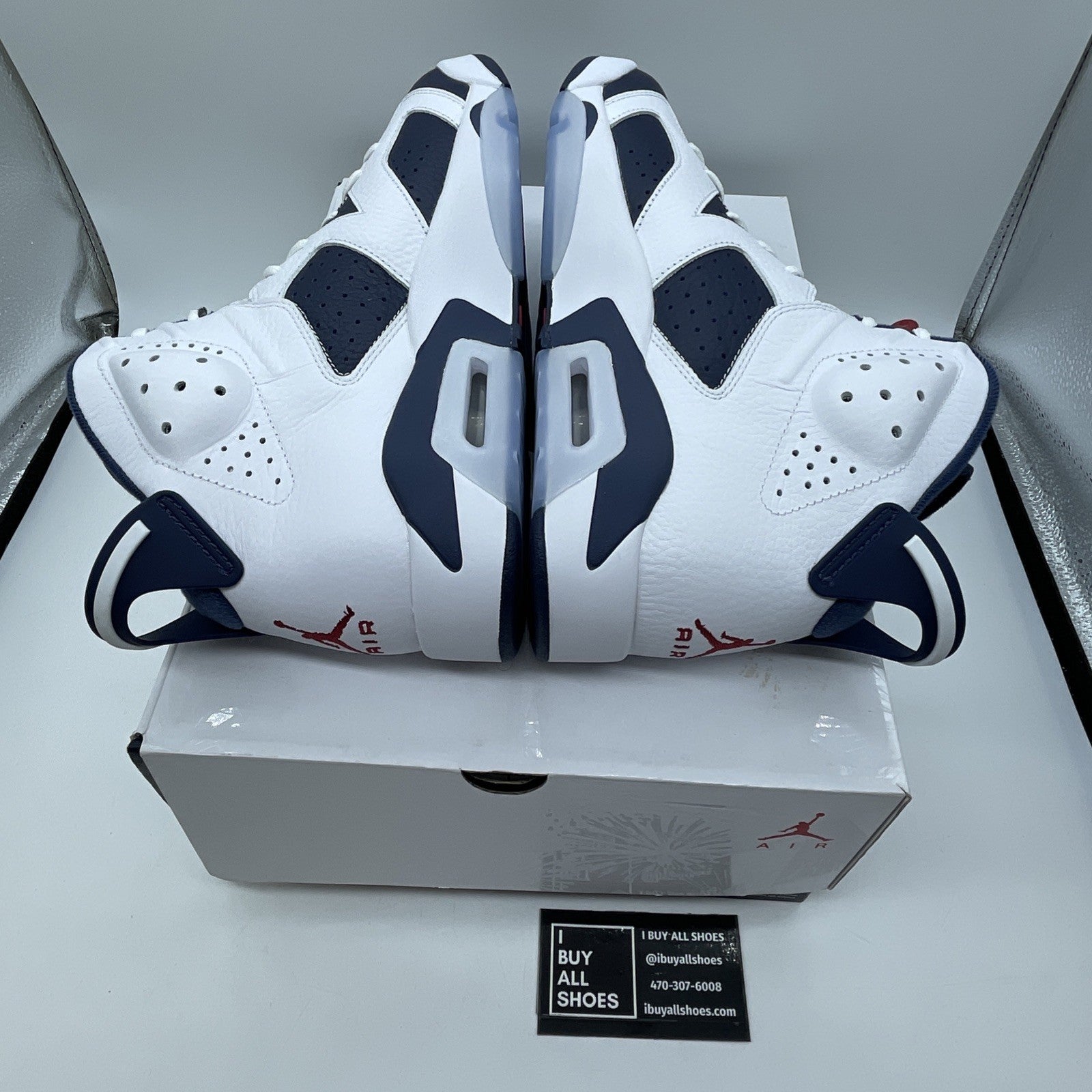 Size 11 - Air Jordan 6 Retro 2024 Olympic White Blue Leather (CT8529-164)