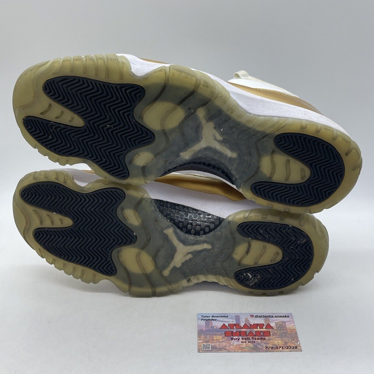 Size 12 - Air Jordan 11 Retro Low Closing Ceremony Gold White (528895-103)