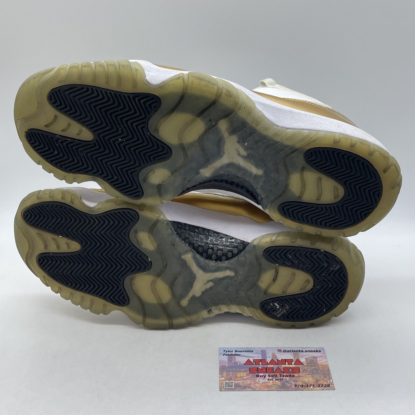 Size 12 - Air Jordan 11 Retro Low Closing Ceremony Gold White (528895-103)