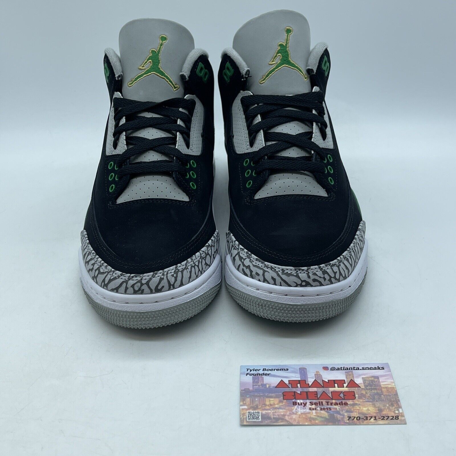 Size 8.5 - Jordan 3 Retro Mid Pine Green Black Grey Suede (CT8532-030)