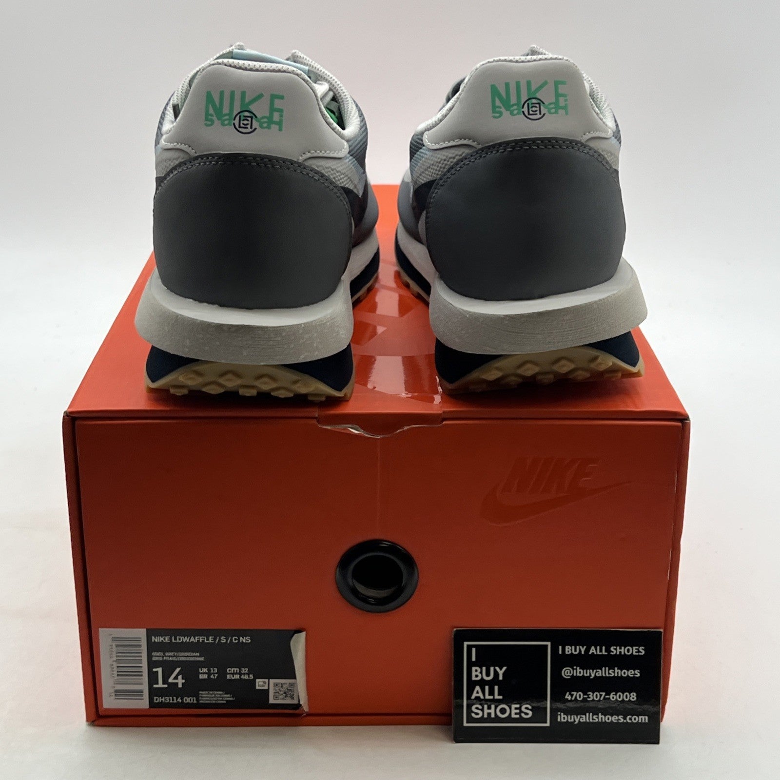 Size 14 - Nike sacai x Clot x LDWaffle Kiss Of Death 2 (DH3114-001)
