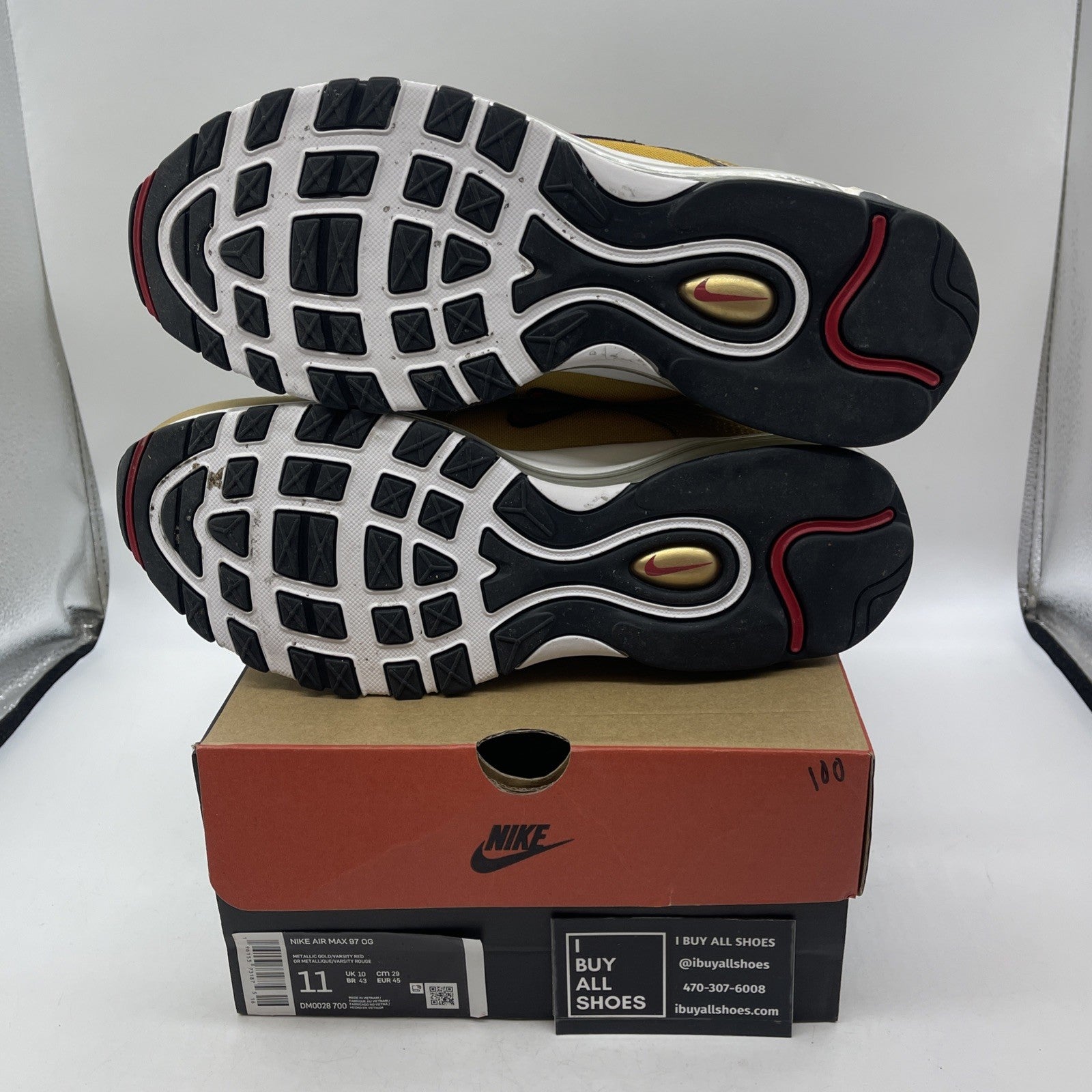 Size 11 - Nike Air Max 97 OG 2023 Metallic Gold (DM0028-700)