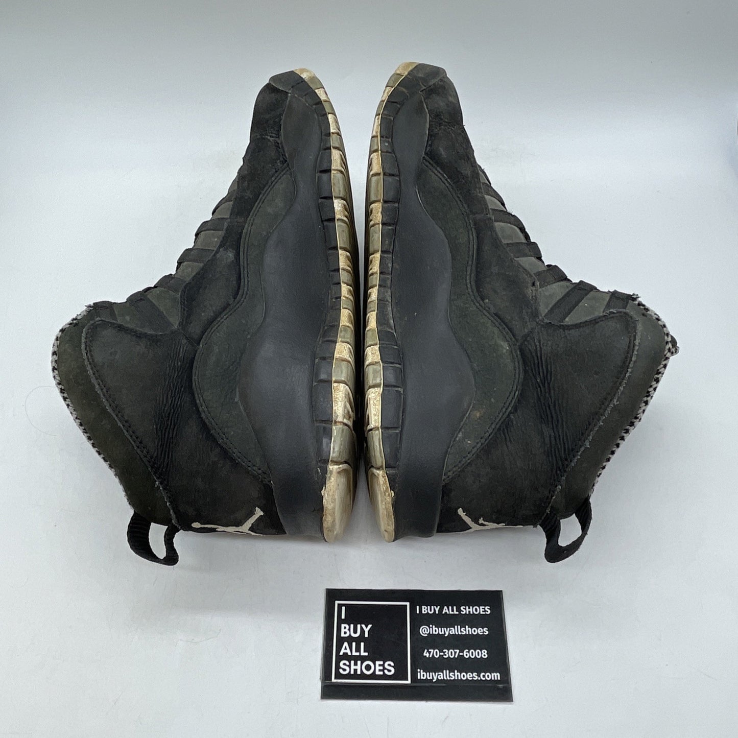 Size 9.5 - Air Jordan 10 Retro Stealth Black Grey Suede (310805-003)