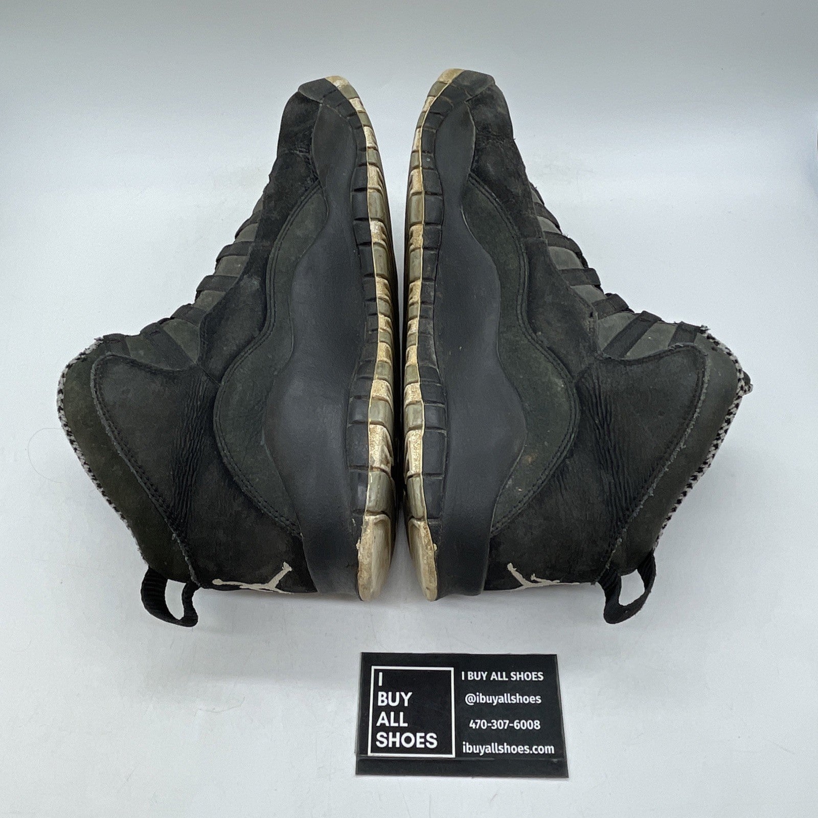 Size 9.5 - Air Jordan 10 Retro Stealth Black Grey Suede (310805-003)