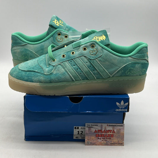 Size 12 - adidas Rivalry Low Hi Res Green Suede (FV4633)