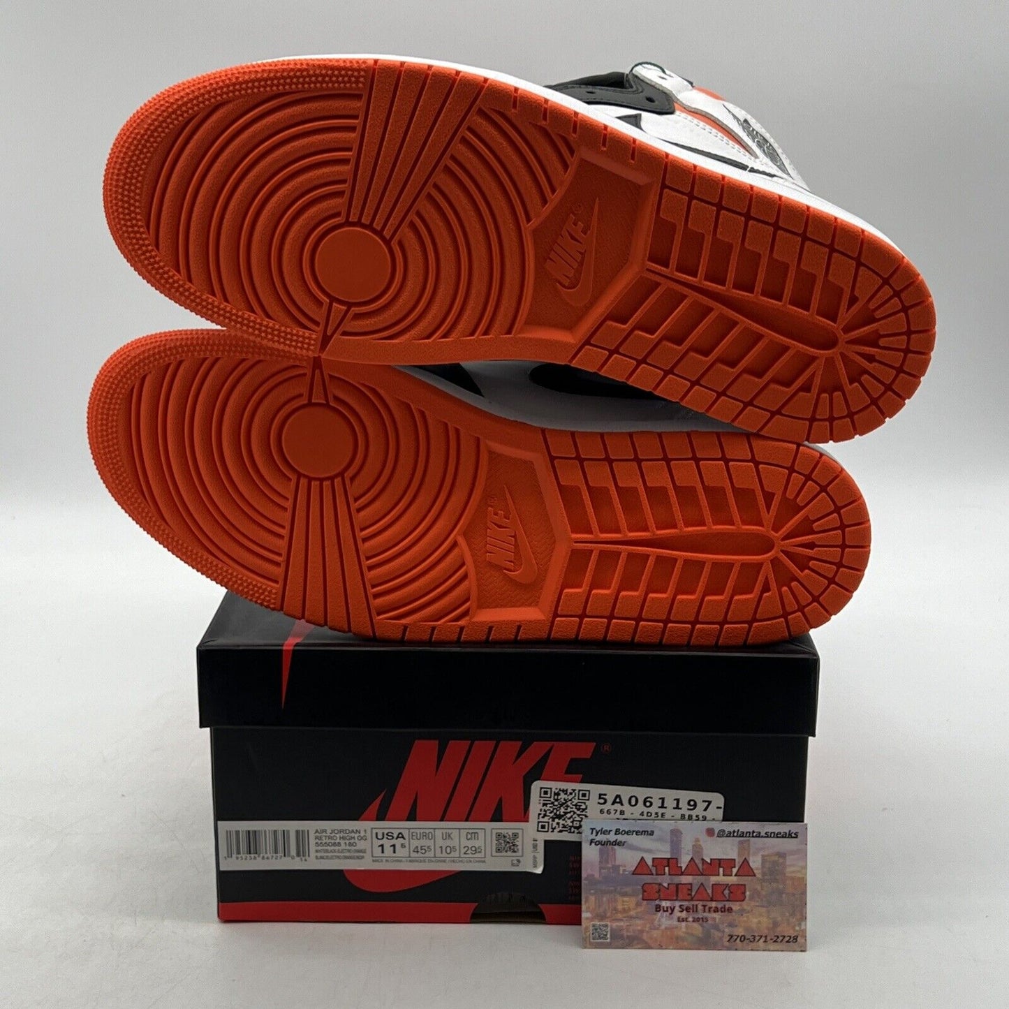 Size 11.5 - Jordan 1 Retro High Electro Orange (555088-180)