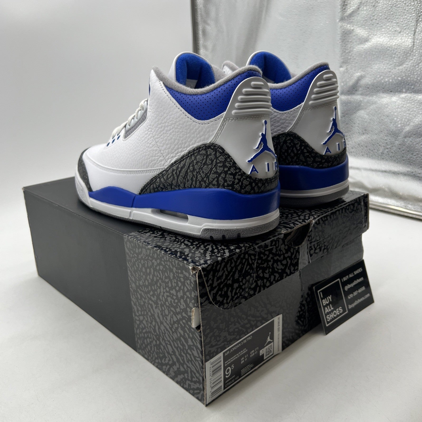 Size 9.5 - Air Jordan 3 Retro Mid Racer Blue (CT8532-145)