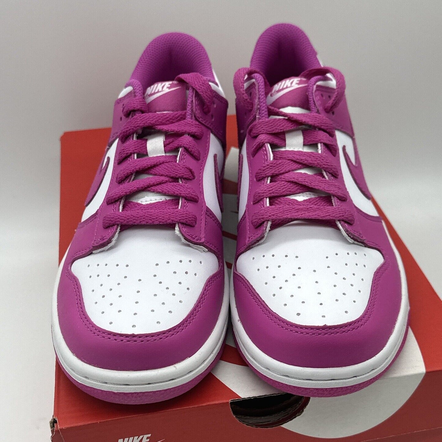 Nike Dunk Low Active Fuchsia Pink White (FJ0704-100) Size 6 NEW