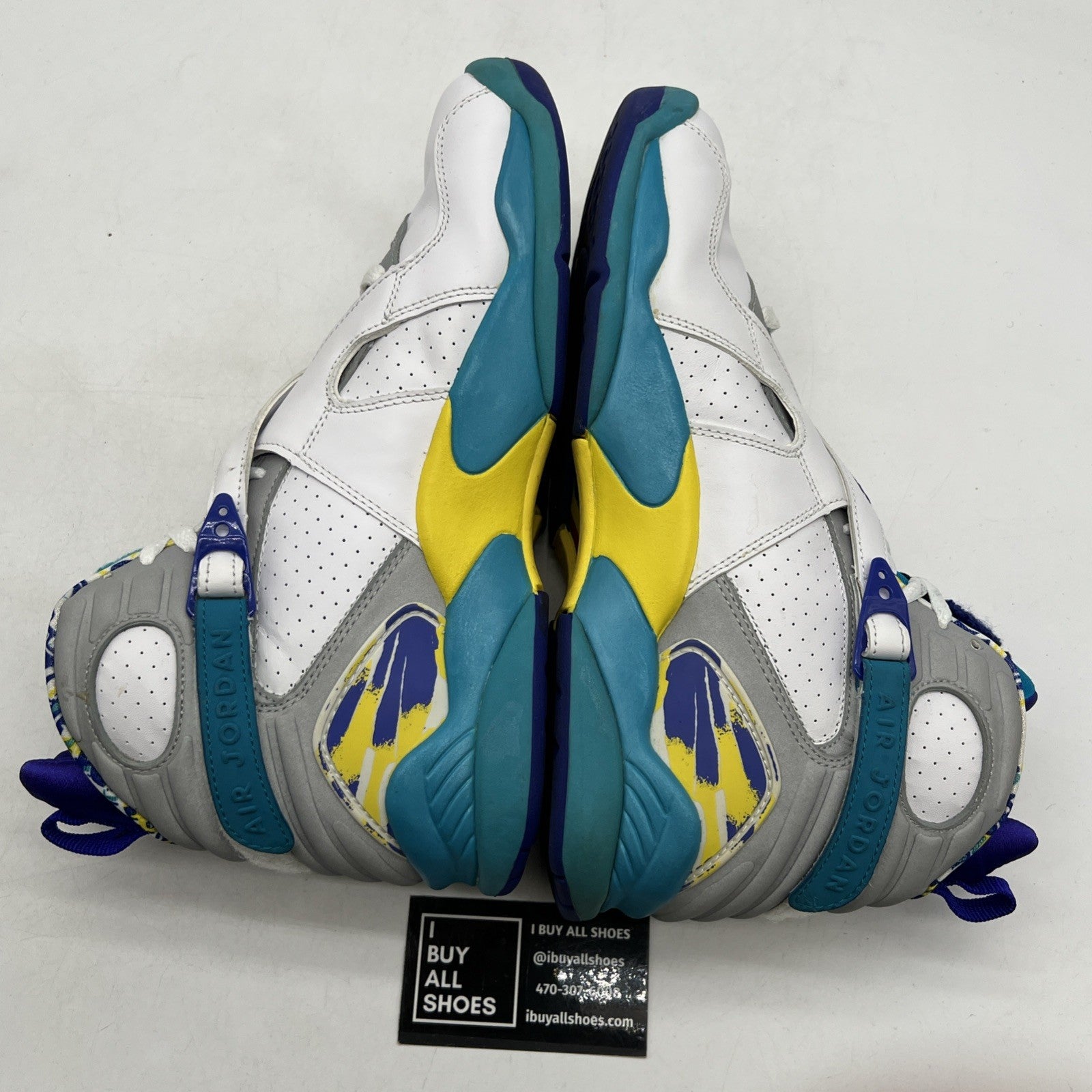 Size 11 - Air Jordan 8 Retro White Aqua W (316836-161)