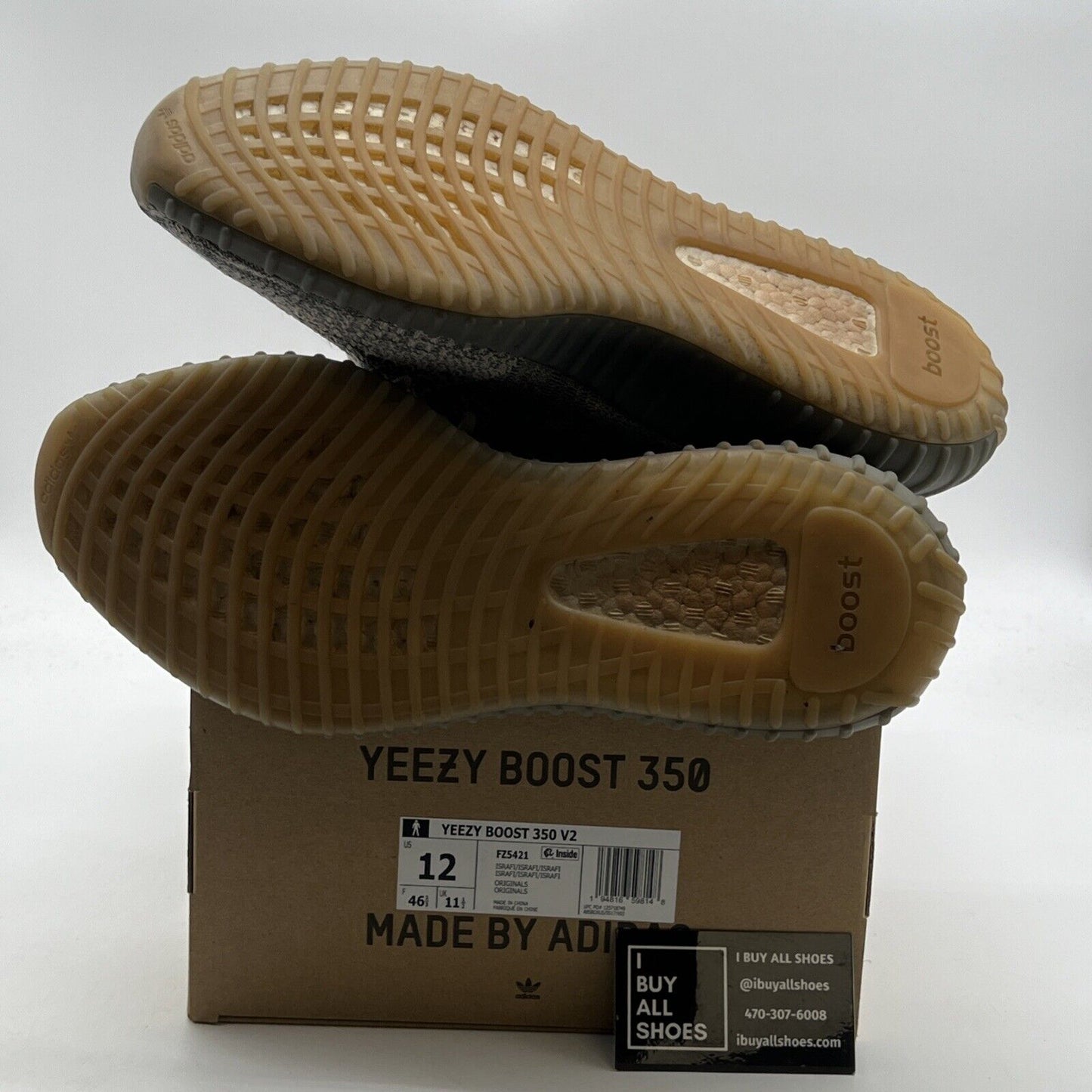 Size 12 - Adidas Yeezy Boost 350 V2 Low Israfil (FZ5421)