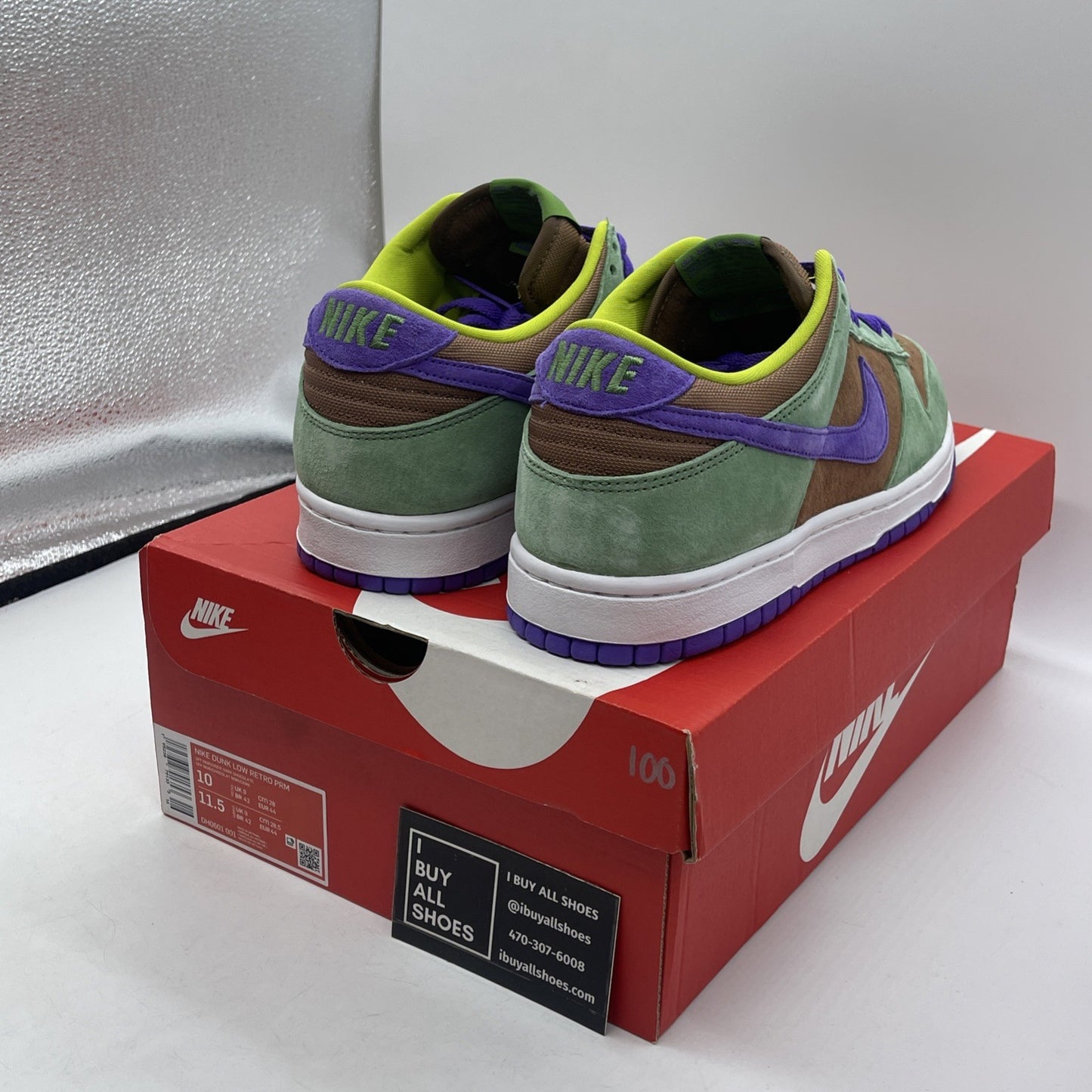 Size 10 - Nike Dunk SP Retro 2020 Low Veneer Brown Green Suede (DA1469-200)